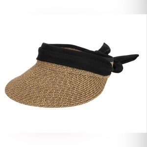 Tahari Black and Tan Women's Visor